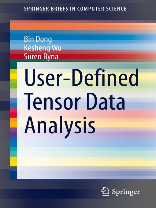 Title details for User-Defined Tensor Data Analysis by Bin Dong - Available
